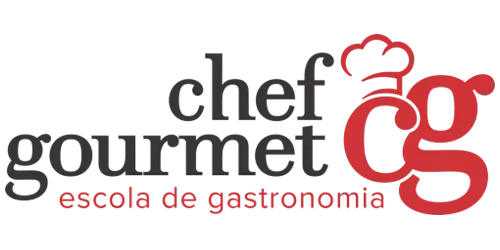 Logo da Chef Gourmet, escola de gastronomia, cliente da agência Coquetel Criativo, especializada em marketing e branding.
