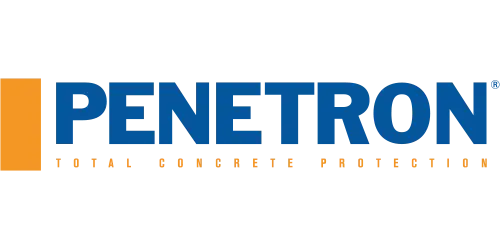 Logo da Penetron Brasil, uma multinacional americana, cliente da agência Coquetel Criativo, especializada em marketing e branding.