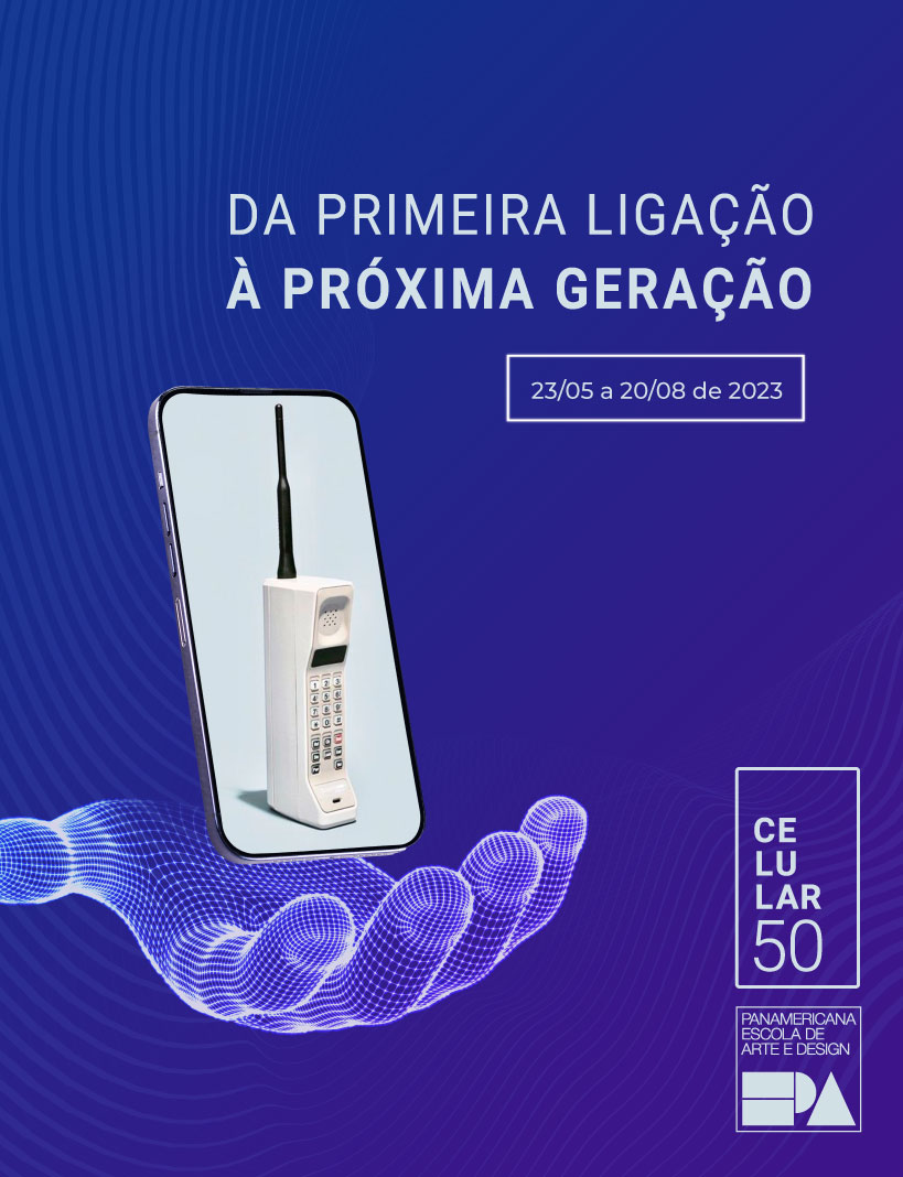 Criação do design gráfica da campanha Celular 50, criado pela agência Coquetel Criativo.