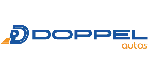 Logo da Doppel Car, cliente da agência Coquetel Criativo, especializada em marketing e branding.